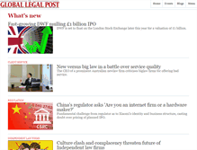 Tablet Screenshot of globallegalpost.com